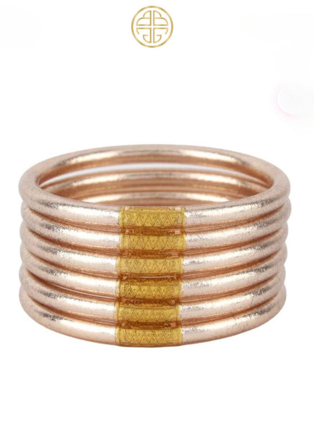 BuDhaGirl Champagne Stack All Weather Bangles – Lililu On King