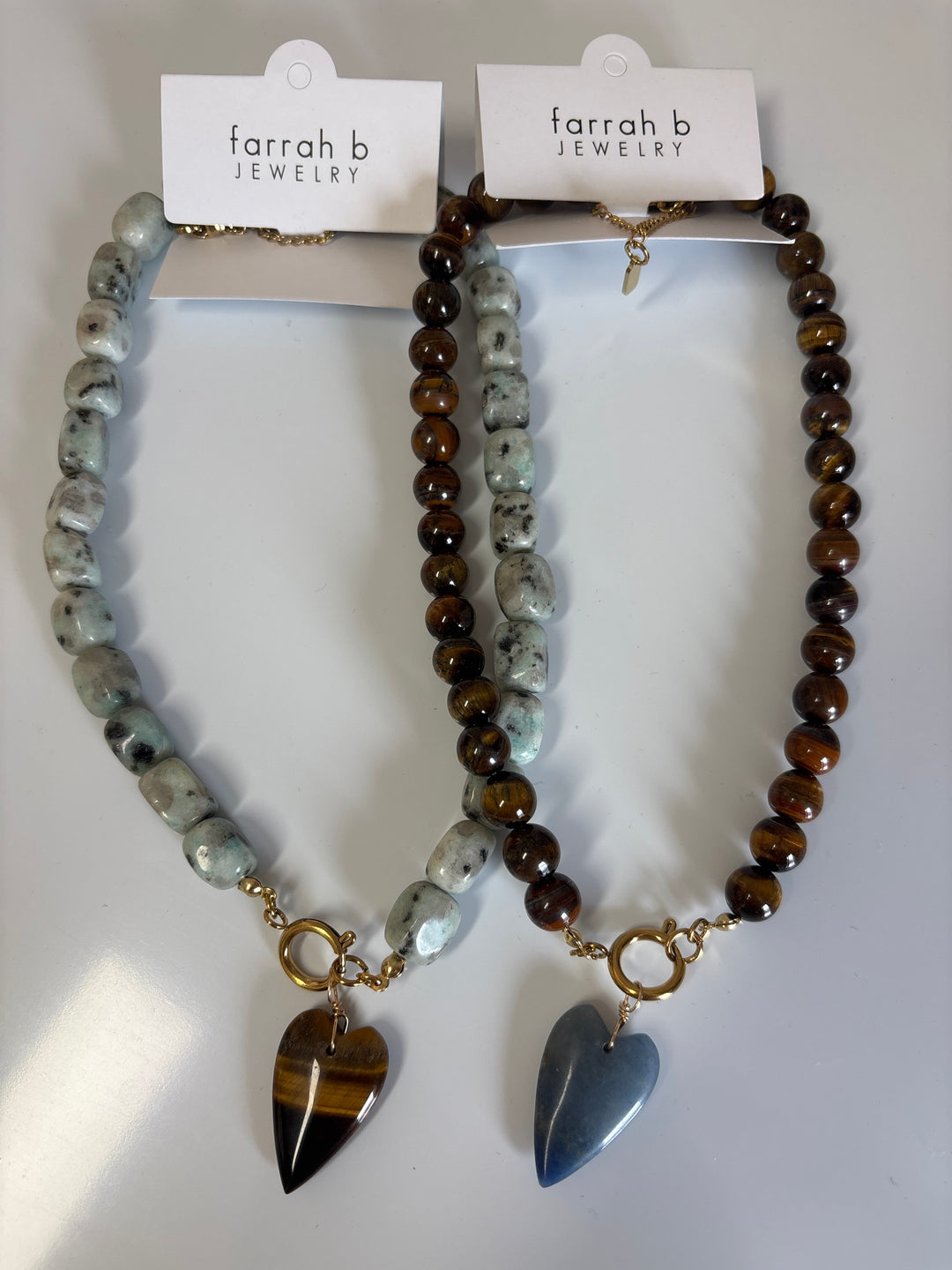 Rebel Heart Beaded Necklace by Farrah B Farrah B