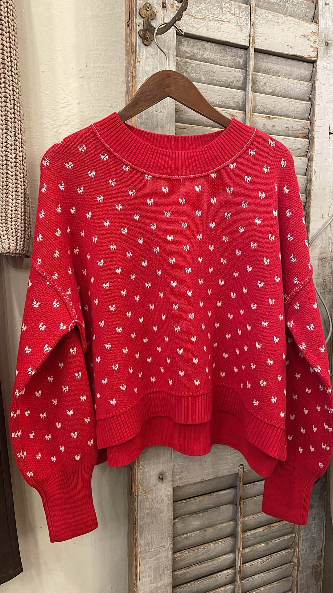 Boxy Crop Sweater Hem &amp; Thread