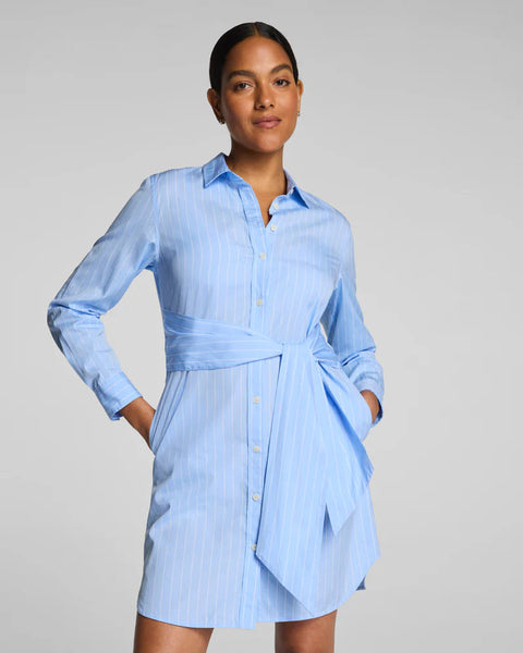 Relaxed Fit Tie Shirt Dress by Spanx Spanx