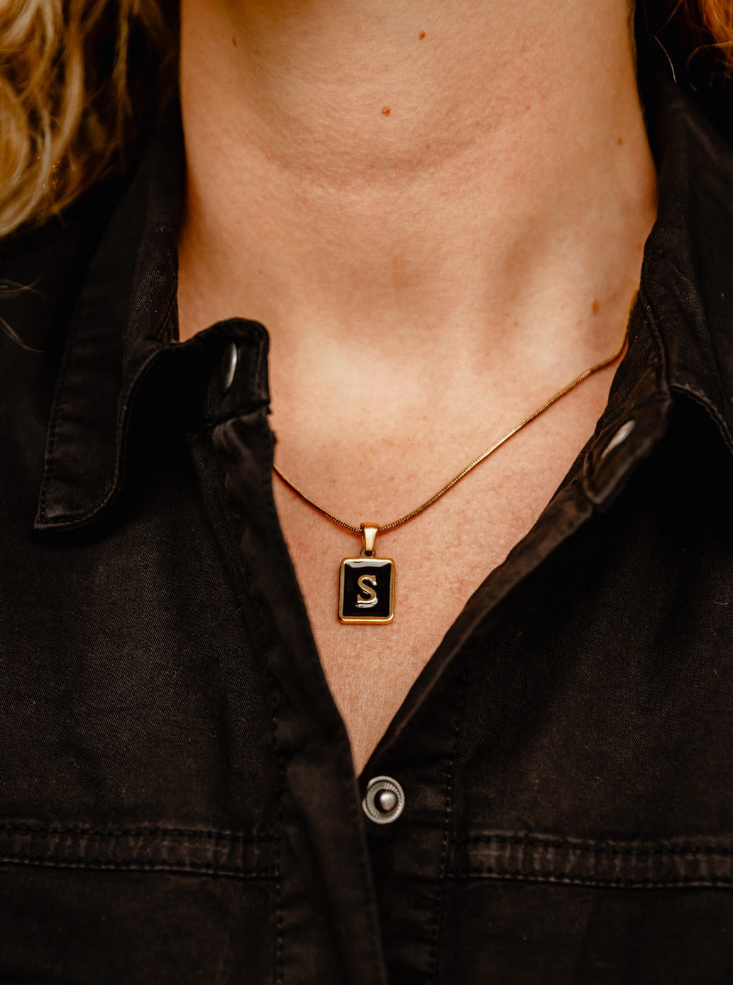 Secret Agent Initial Necklace Farrah B