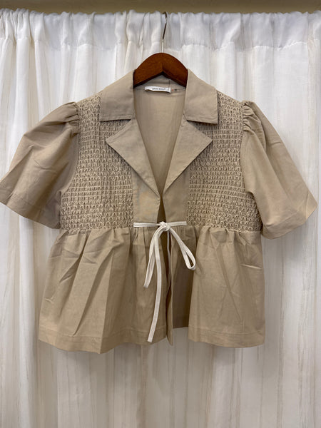 Heart Eyes Smocked Top In February