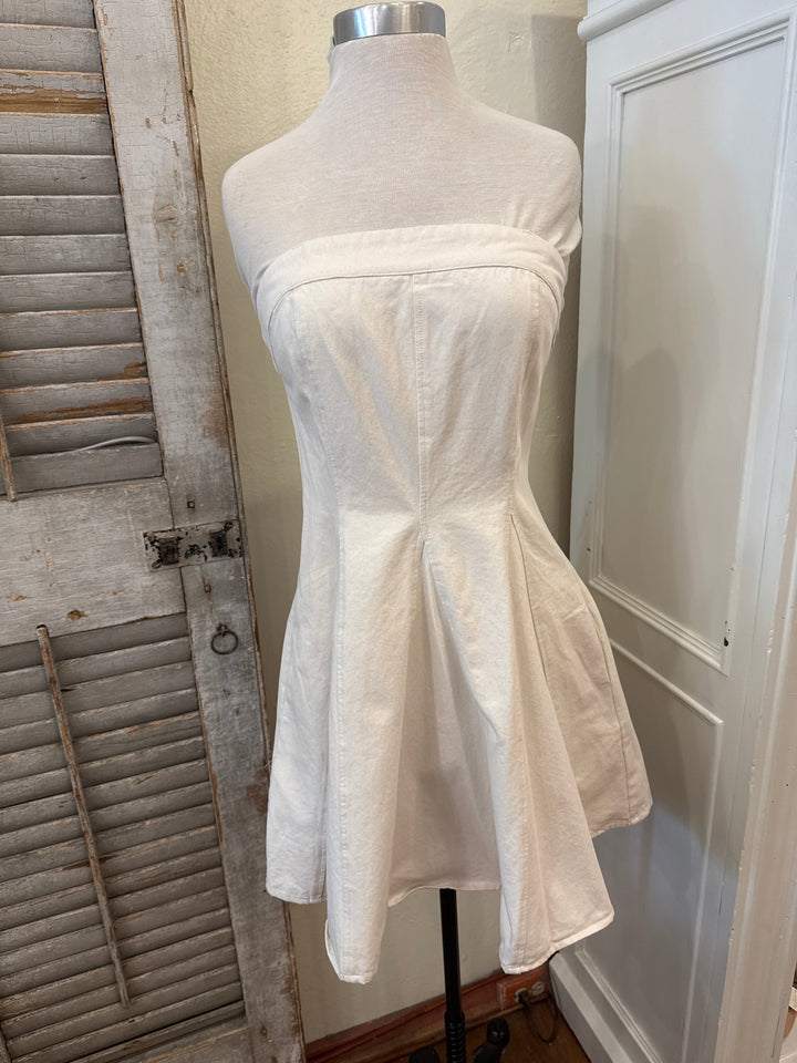 Washed Cotton Tube Dress In February