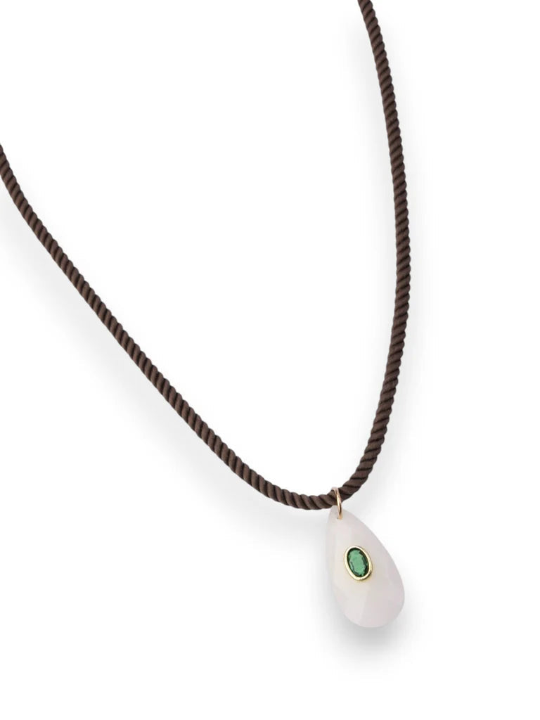 Me Espresso Cord Necklace by Farrah B Farrah B