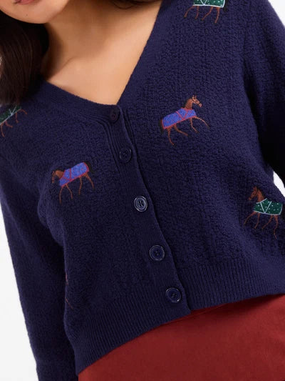 Esme Embroidered Horse Cardigan Sadie &amp; Sage