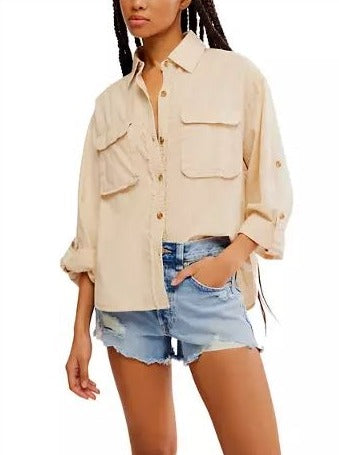 Made For Sun Linen Shirt Free People