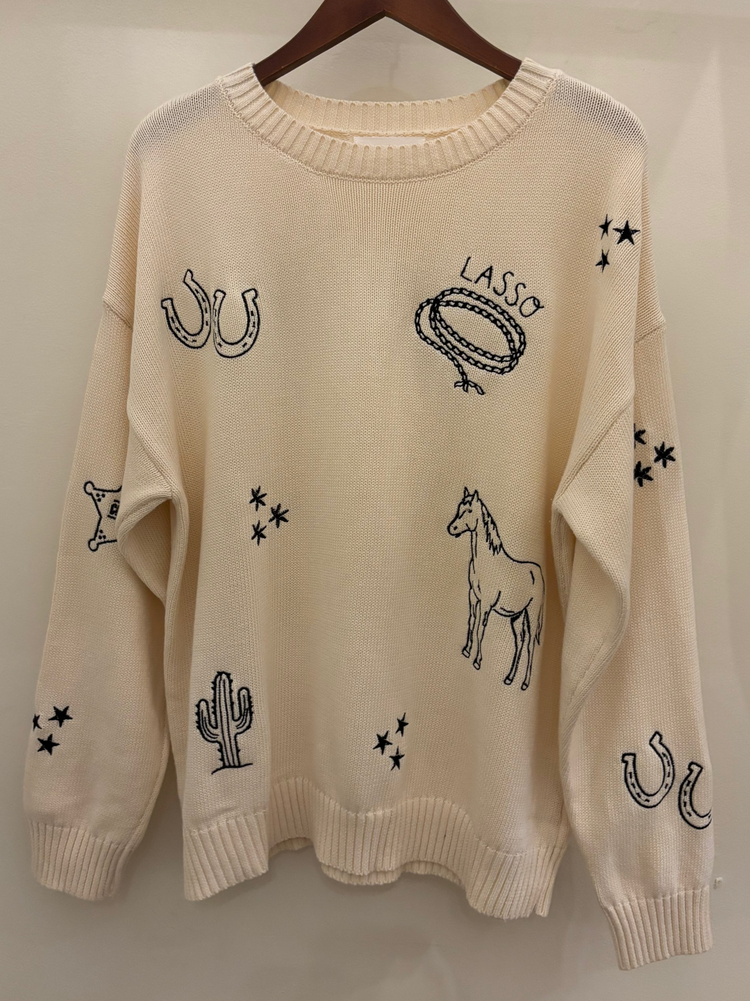 Wild West Embroidered Sweater In February