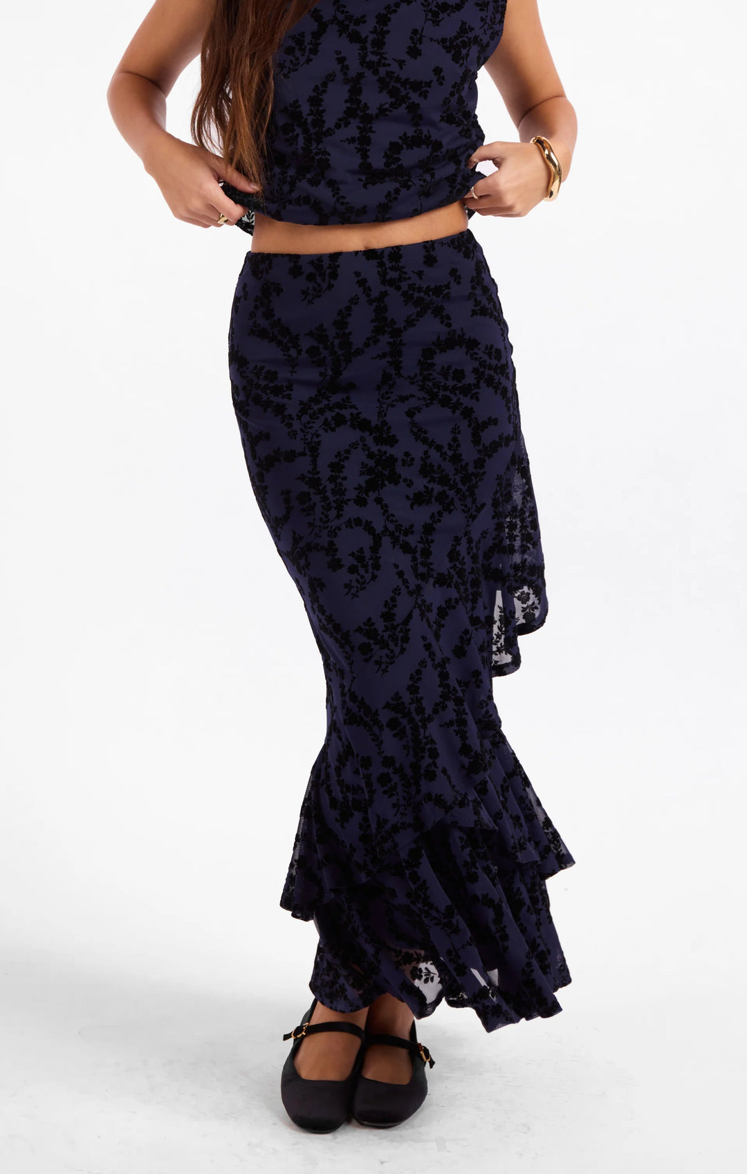 Begonia Mesh Skirt Sage the Label
