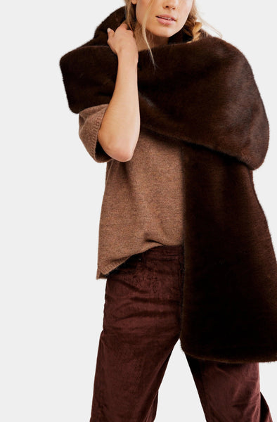 Snow Angel Faux Fur Scarf by FP Free People