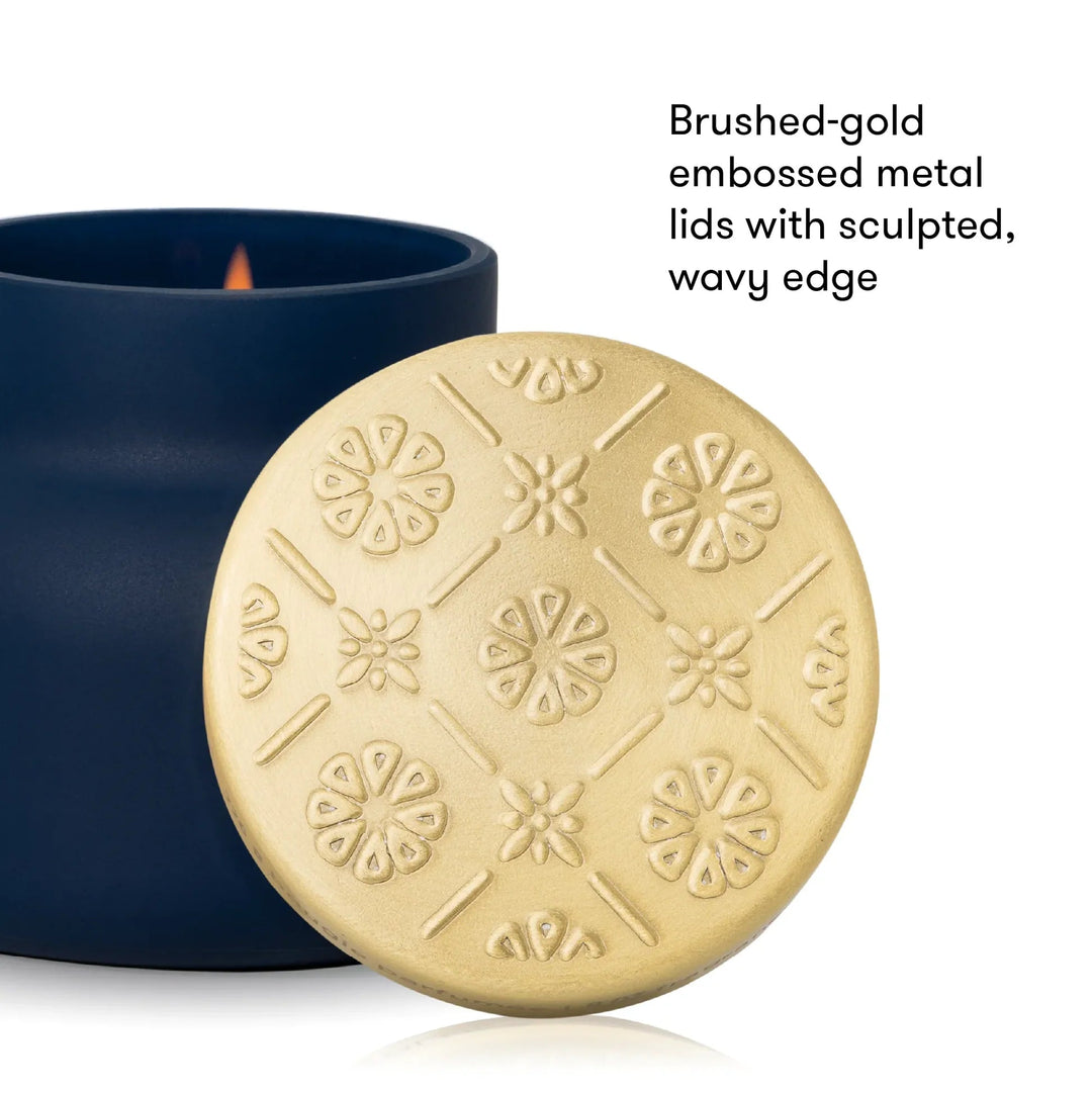 Volcano Artisan Terrazza Velluto Candle- Petite Capri Blue
