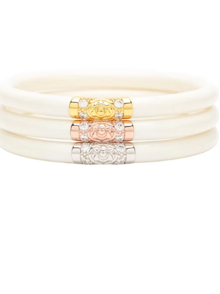 BuDhaGirl Three Kings Ivory All Weather Bangles Budhagirl