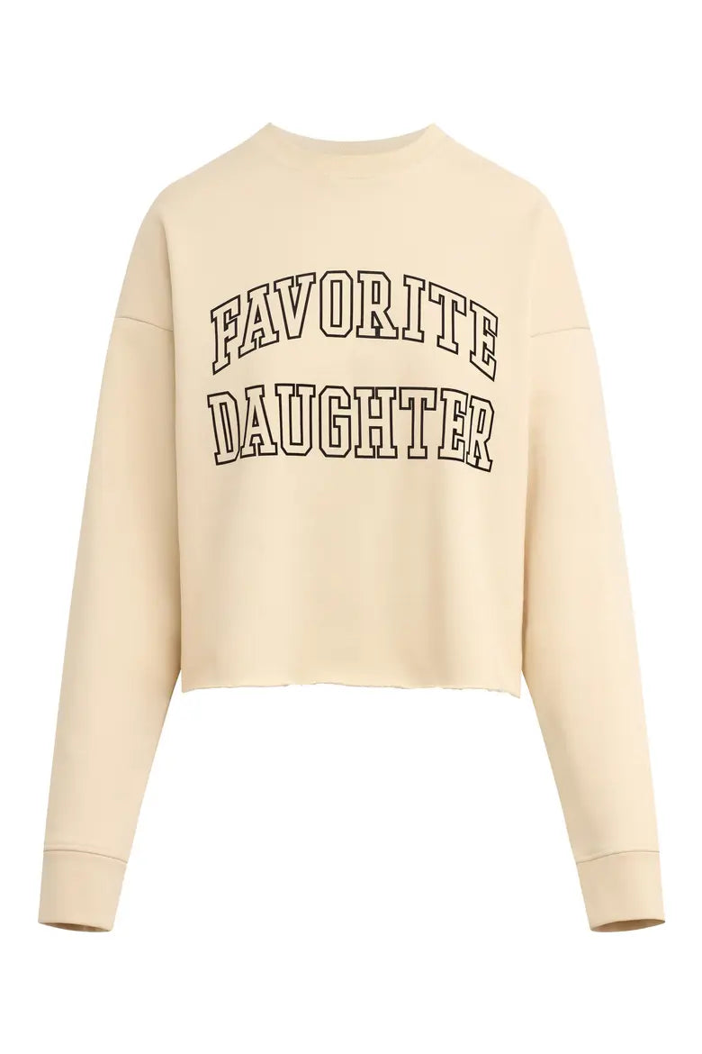 The Cropped Favorite Daughter Sweatshirt Favorite Daughter
