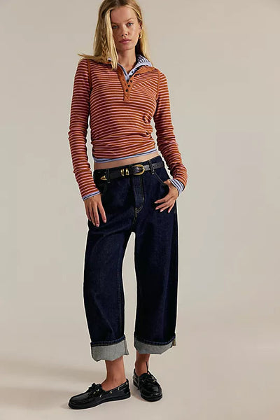 Lake Henley Stripe Free People