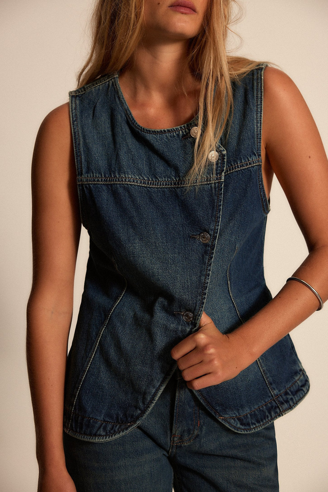 Maris Denim Vest by FP Free People