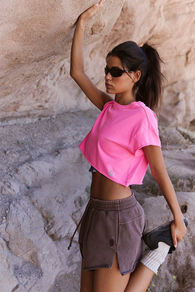 Hot Shot Cropped Tee by Free People Free People