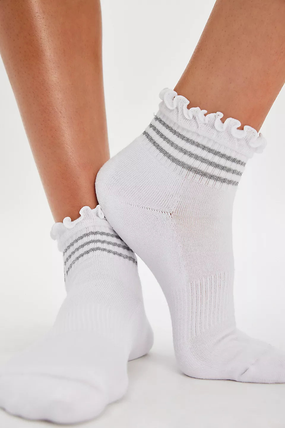 Rally Reflective Ruffle Socks by FP Free People