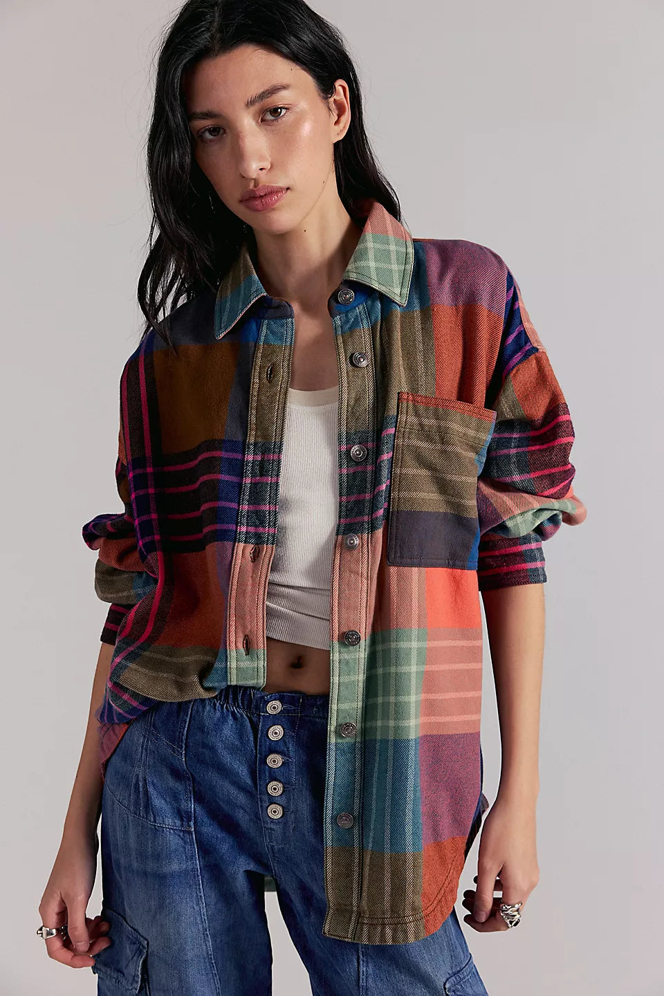 Ashley Plaid Shirt Free People