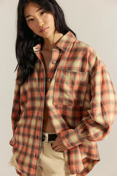 Ashley Plaid Shirt Free People