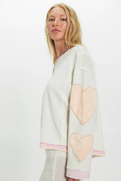 You're A Star Tee- Mint Heart Combo Free People