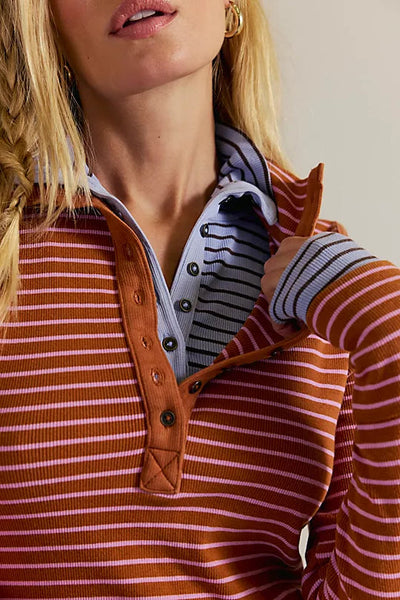 Lake Henley Stripe Free People