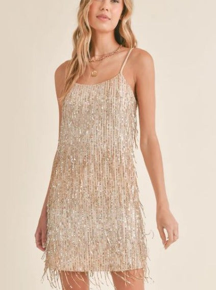 Light Up Sequined Mini Dress Sadie & Sage