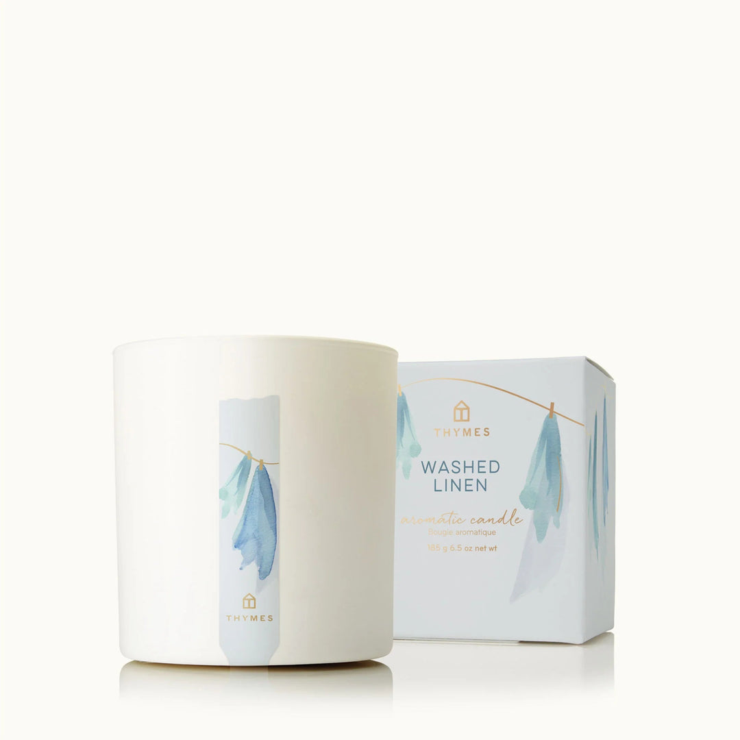 Thymes Washed Linen Poured Candle Thymes