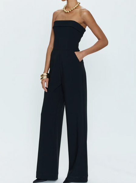 Valentina Polished Jumpsuit Pistola